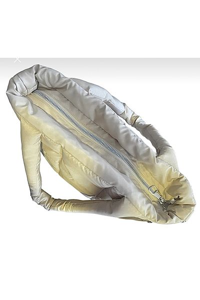 Nuggita Geantă Puffer Quadrato Ivory