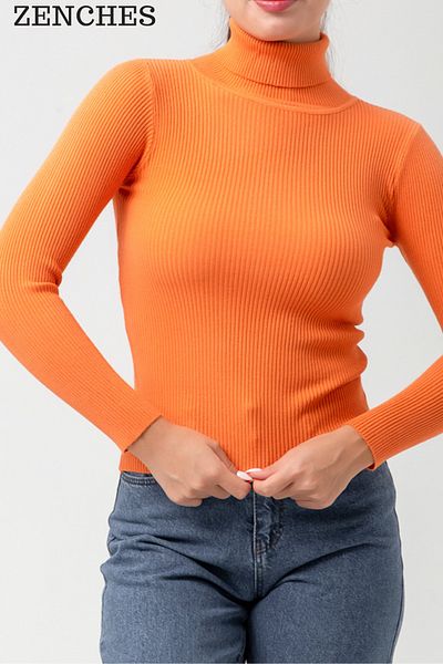 ZENCHES Pulover Slimfit cu gât