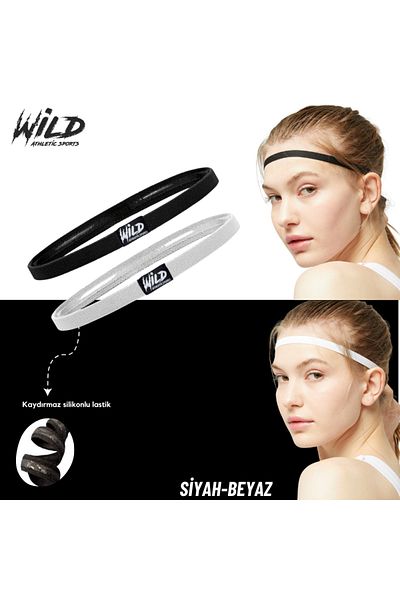 Wild Athletic Non-Slip Silicone Elastic Sports Football Hair Band Buckle Double Wildflex