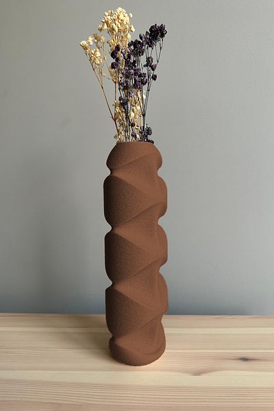 Obaco Βάζο Nordic Modern Minimal 23cm Bioplastic Node - Βάζο μπαγκέτας με καμπύλη γραμμή