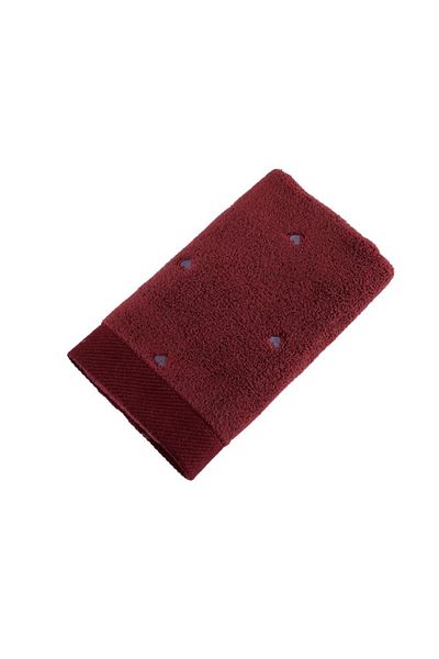 CEKAVE Lubow Love Fuchsia Lilac Embroidered 50X90 Set of 6 Towels