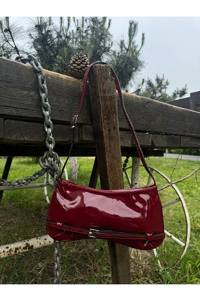 Moda Sekiz Geantă de umăr retro cu centură argintie pentru femei