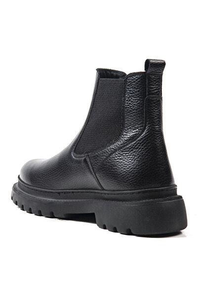 Bulldozer Erkek Siyah Erkek Deri Bot Bot Bul-240110-001