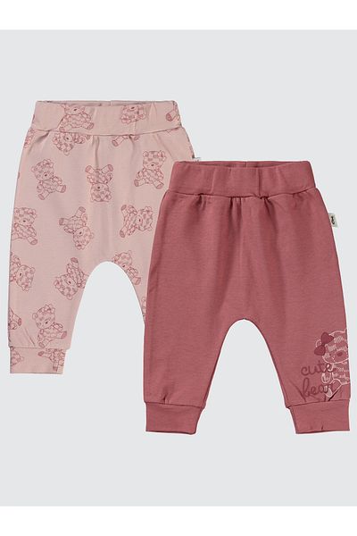 Civil Baby 6-18 Months Baby Girl Claret Red Single Bottom Set of 2 Without Booties