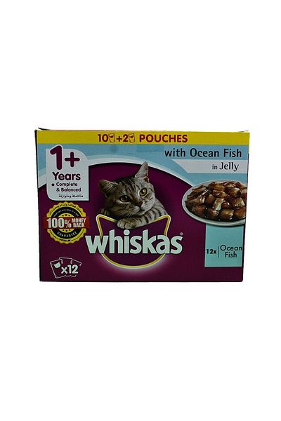 Whiskas Ocean Fish With In Jelly Cat Food Pouch, 80g
