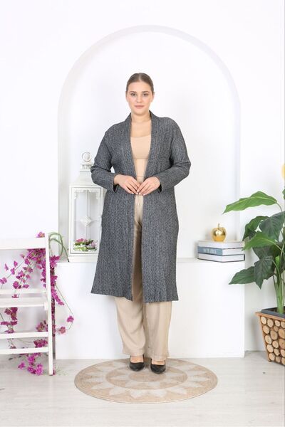 Tunikteks Soft and Comfortable Cut Cardigan - Knitwear Knitted