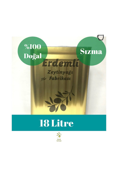 ERDEMLİ 18 LT Naturel Sızma Zeytinyağı & 5Kg Kırma Yeşil Zeytin