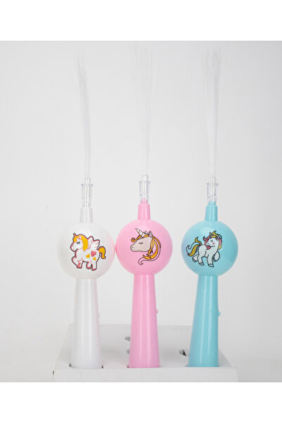 Fab N Funky عصا إضاءة موسيقية من الألياف الضوئية من فاب إن فانكي يونيكورن - 3...