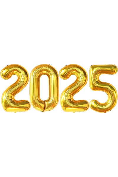 Laviyosa Πρωτοχρονιάτικα μεγάλα 2025 FoilBalloon 34 ιντσών Καλή Πρωτοχρονιά Διακοσμήστε τα προμήθειες για το πάρτι την παραμονή της Πρωτοχρονιάς