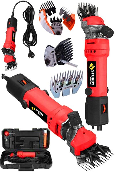Sturdy Power Tools Devir Ayarlı Çift Soğutmalı Bakır Sargılı Çelik Şanzıman Koyun Kırpma Kırkma Makinesi
