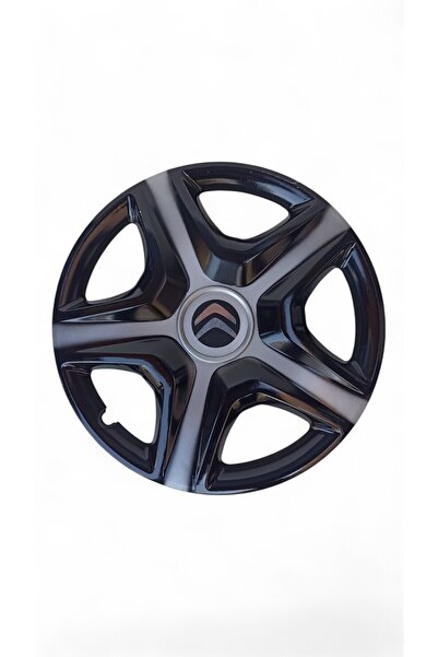 Gülcan Auto Citroen C3/C-Elysee/C2 15 inç JANT KAPAĞI SETİ-5KGri&Siyah