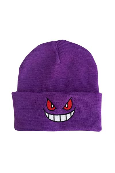 Köstebek Purple Pokemon Gengar Beanie