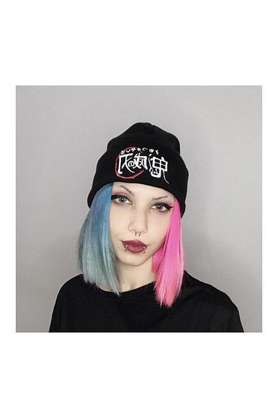 Köstebek Anime Demon Slayer Logo - Beanie Patterned