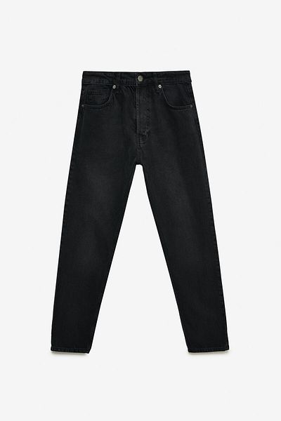 GRIMELANGE Bruno Men's - Anthracite Magic Denim Jeans, Relaxed Fit and Thick Texture