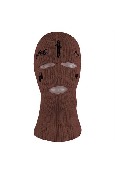 Köstebek Brown Tear - Balaclava Inimă