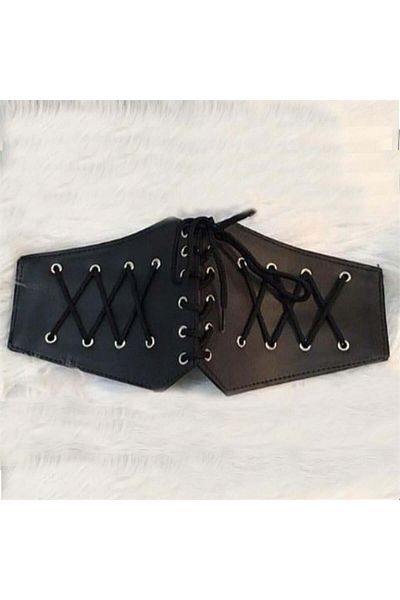 Köstebek New Women's Corset - Cross Lace and Black