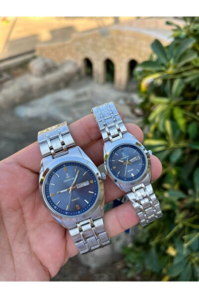NAUTICAL Sevgili Çift Kol Saati Çelik Kordon Özel Kutusunda