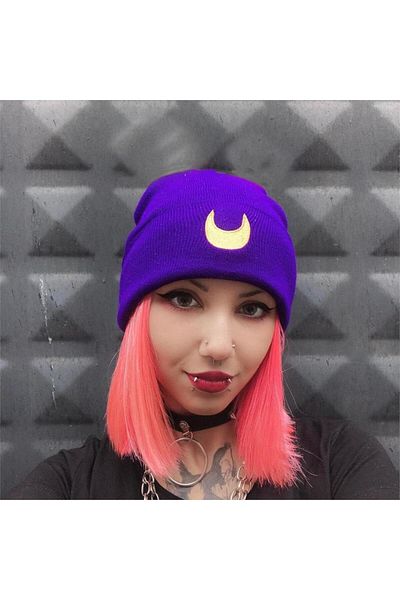 Köstebek Anime Sailor Moon Purple Beanie