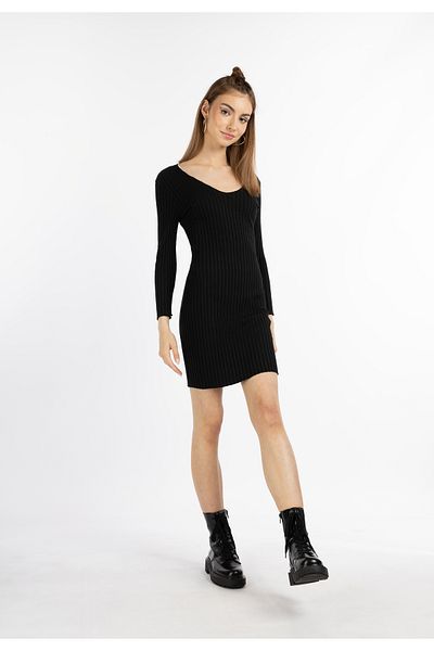 myMo Rocks Kleid aus Rippstrick