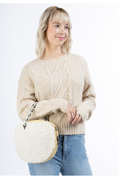 myMo Tasche mit Teddyfell