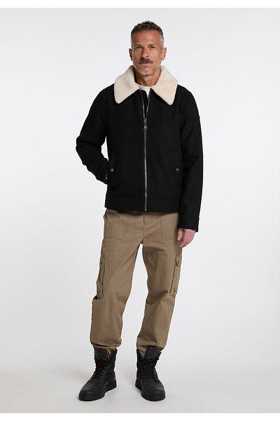 Dreimaster Übergangsjacke Aus Wollgemisch