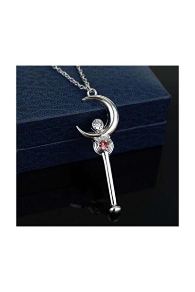 Köstebek Pembe Anime Sailor Moon Diamond Anahtar Zincirli Kolye