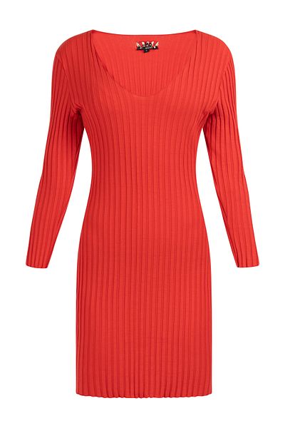 myMo Rocks Kleid Aus Rippstrick