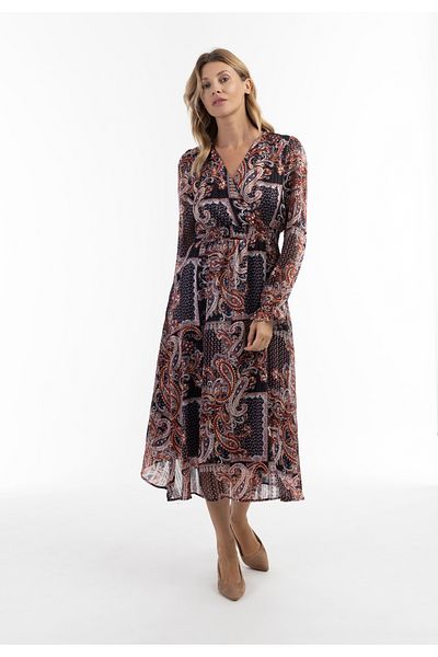 USHA Maxikleid Mit Paisley-print