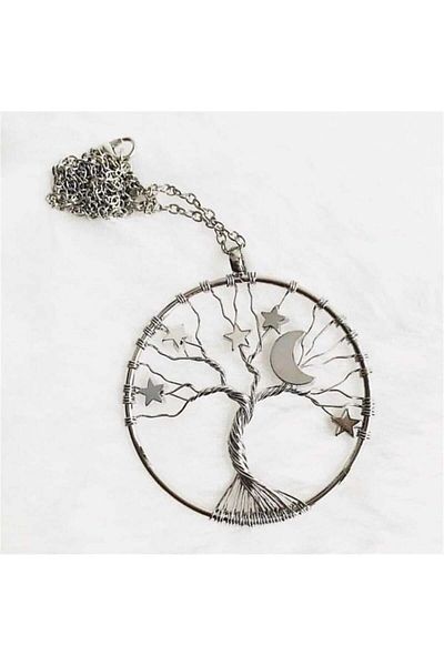 Köstebek Tree of Life Metal Necklace