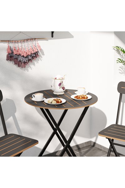 Güzelkan Bistro Takım Bahçe Masa Sandalye Yuvarlak