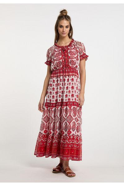 USHA Maxikleid Mit Allover-print