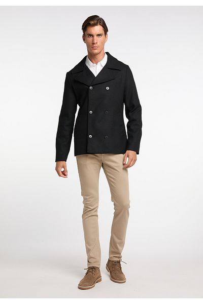Dreimaster Übergangsjacke Aus Wollgemisch