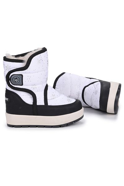 KARAMAZI Karamazı Kids Lp 70 Snow Patterned Velcro Baby Girl Snow Boots