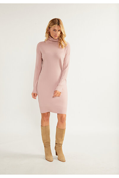 USHA Strick Langarmkleid midi