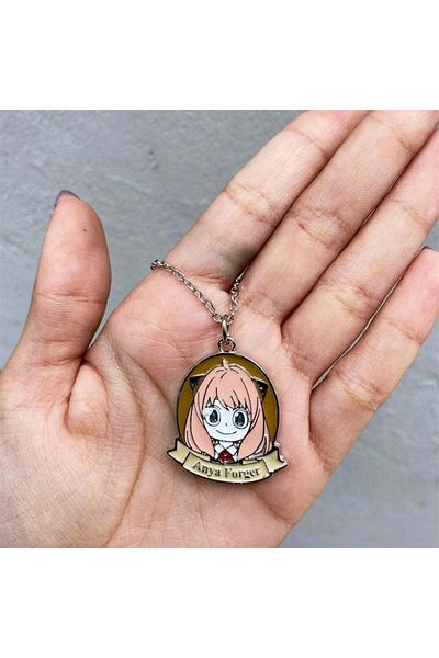 Köstebek Anime Spy X Family Anya Locket Necklace