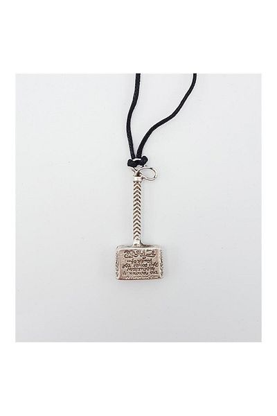 Köstebek Gray New Thor Hammer Necklace