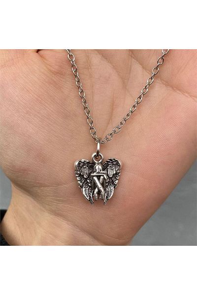 Köstebek Sad Angel Necklace