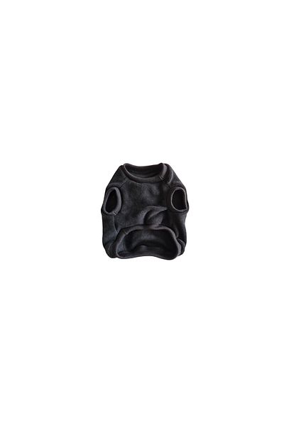 atelyu Cat Dog Outfit Black Fleece Tshirt Sweatshirt