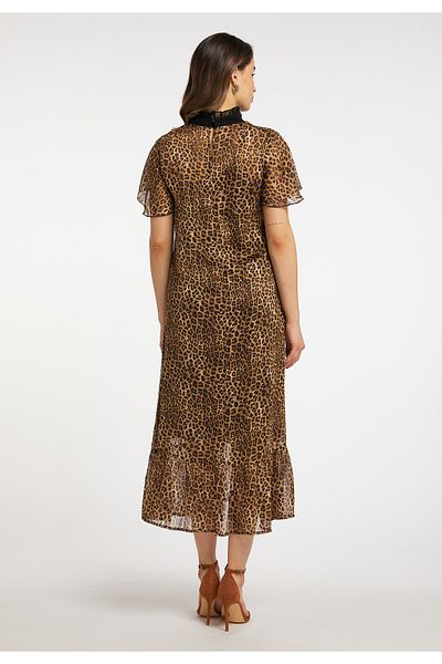 Faina Midikleid mit Leoprint