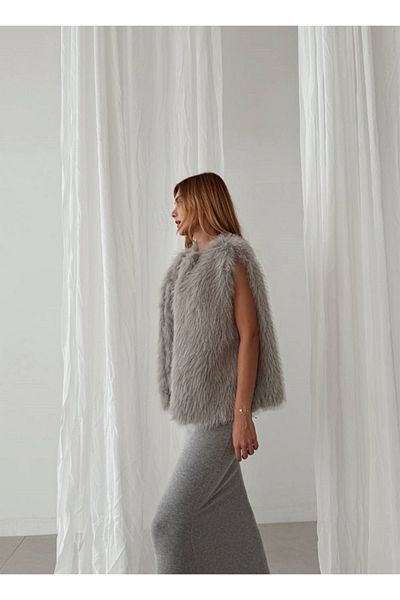 FASHION HAYAL Nexeva Hayal Fashion Short Fur Vest