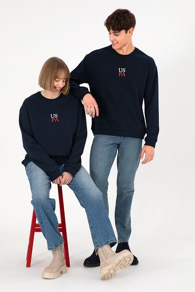 U.S. Polo Assn. Men's Navy Blue Basic Sweatshirt 50293420 -Vr033