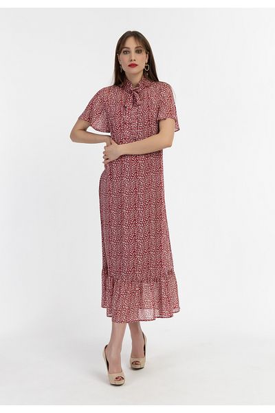 Faina Midikleid aus Chiffon
