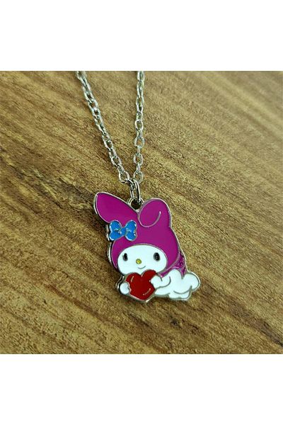 Köstebek Anime Fantasy Magic Melody Heart Bearing Necklace