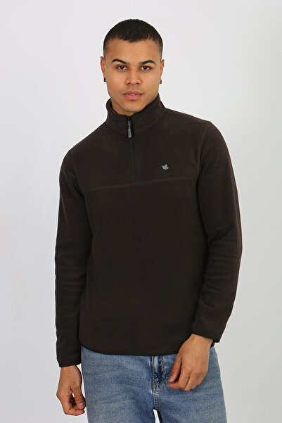 UOMOPARK 6001 Regular Fit Anti-Pilling Non-Pilling Bato Collar Winter Men's Fleece