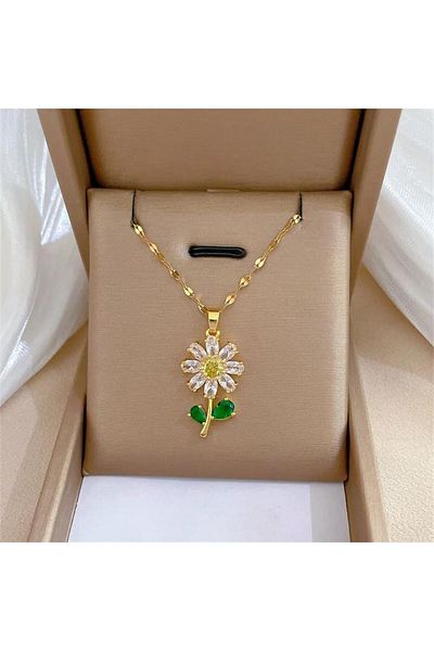 Köstebek Daisy Gold Chain Necklace