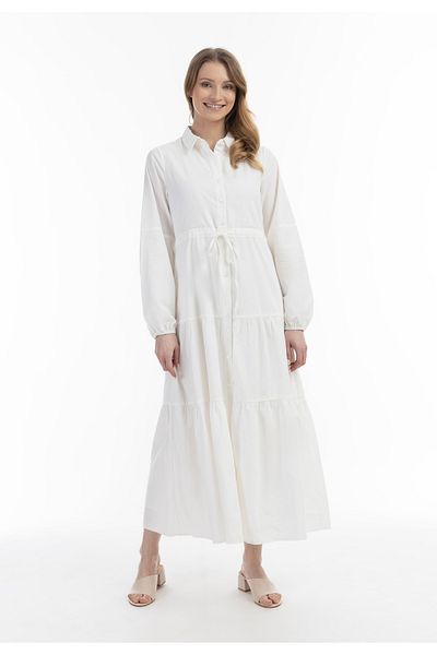 USHA Maxikleid Aus Baumwolle