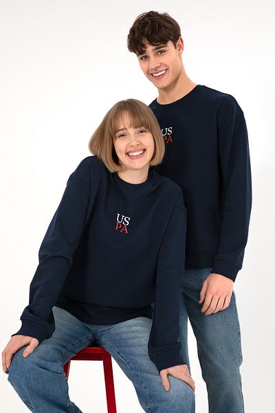U.S. Polo Assn. Men's Navy Blue Basic Sweatshirt 50293420 -Vr033