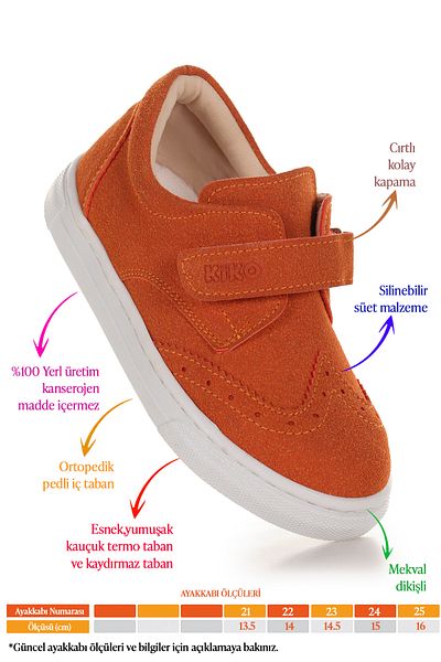 KARAMAZI Karamazı Kids Richie Velcro First Step حذاء كاجوال للأطفال الرضع يوميًا