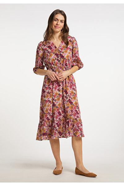 USHA Midikleid mit Blumenprint