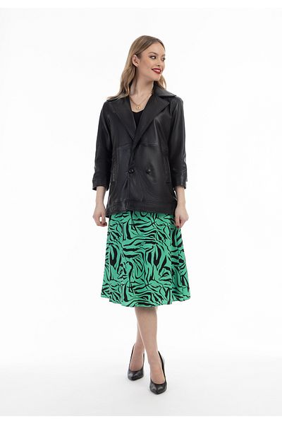 Faina Blazerjacke Aus Leder